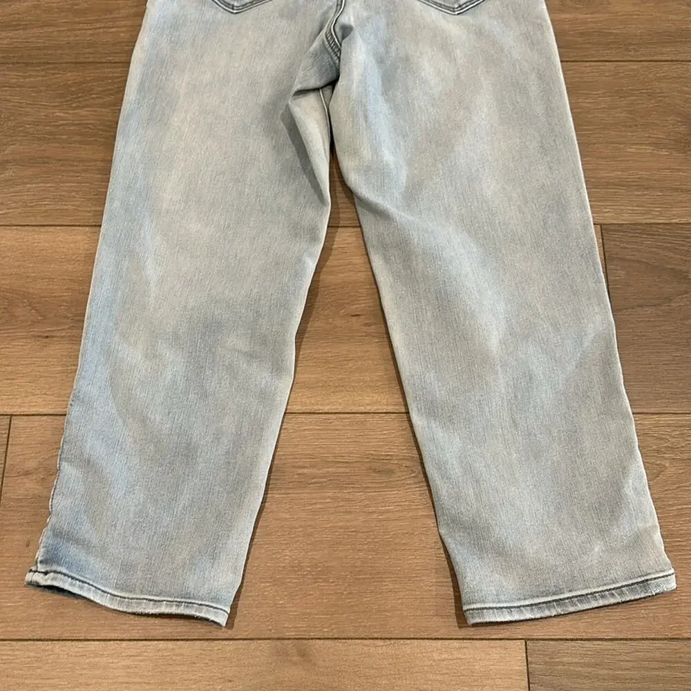 ATHLETA Light Wash Sculptek Straight Leg Ankle Stretchy High Waist Jeans Size 6P